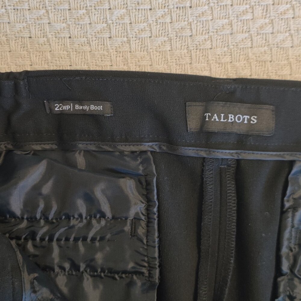 Talbots Barely Boot Pants Nwot Size 22wp Black St… - image 3
